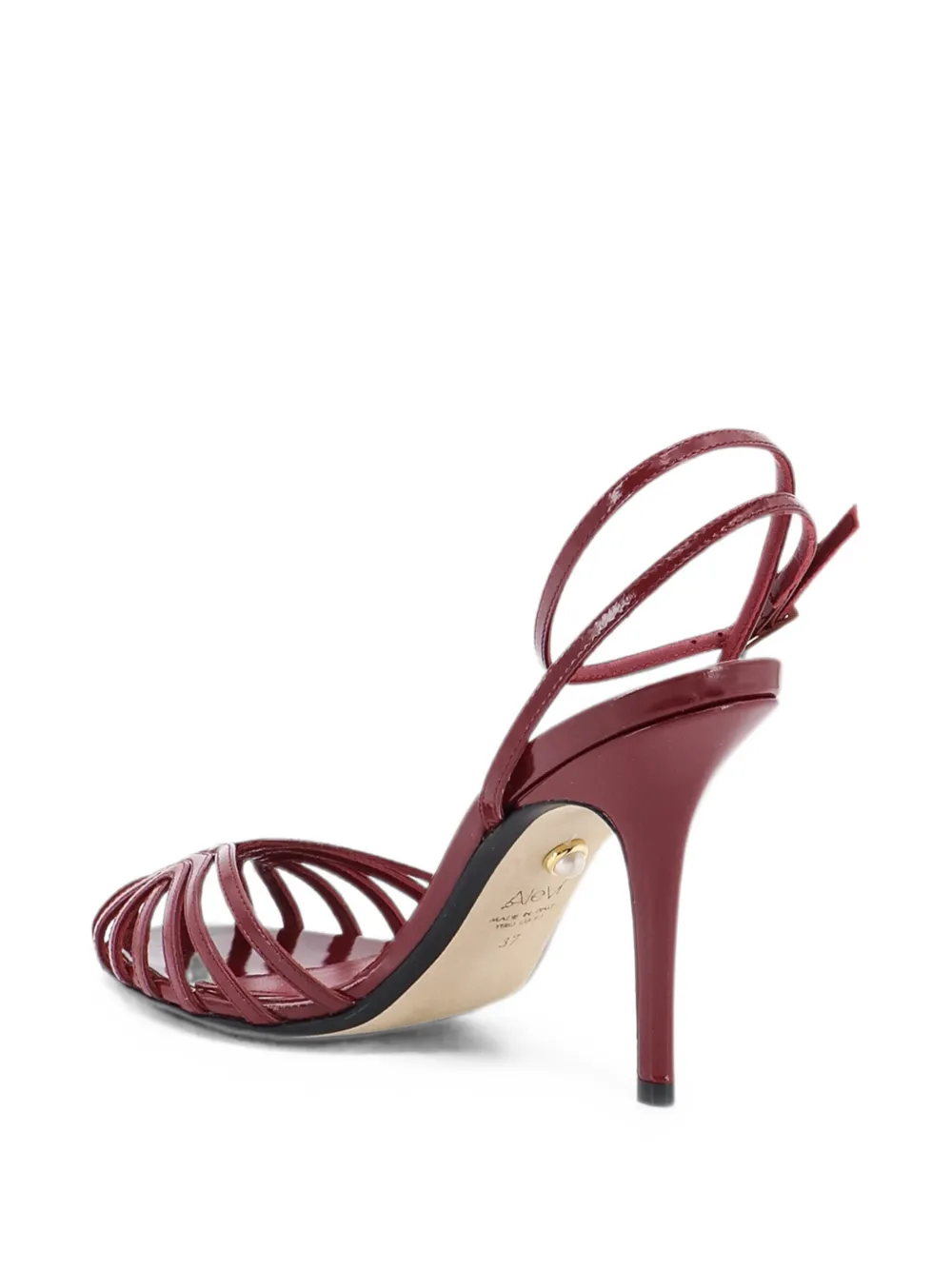 Alevì Blake patent leather sandals Rood