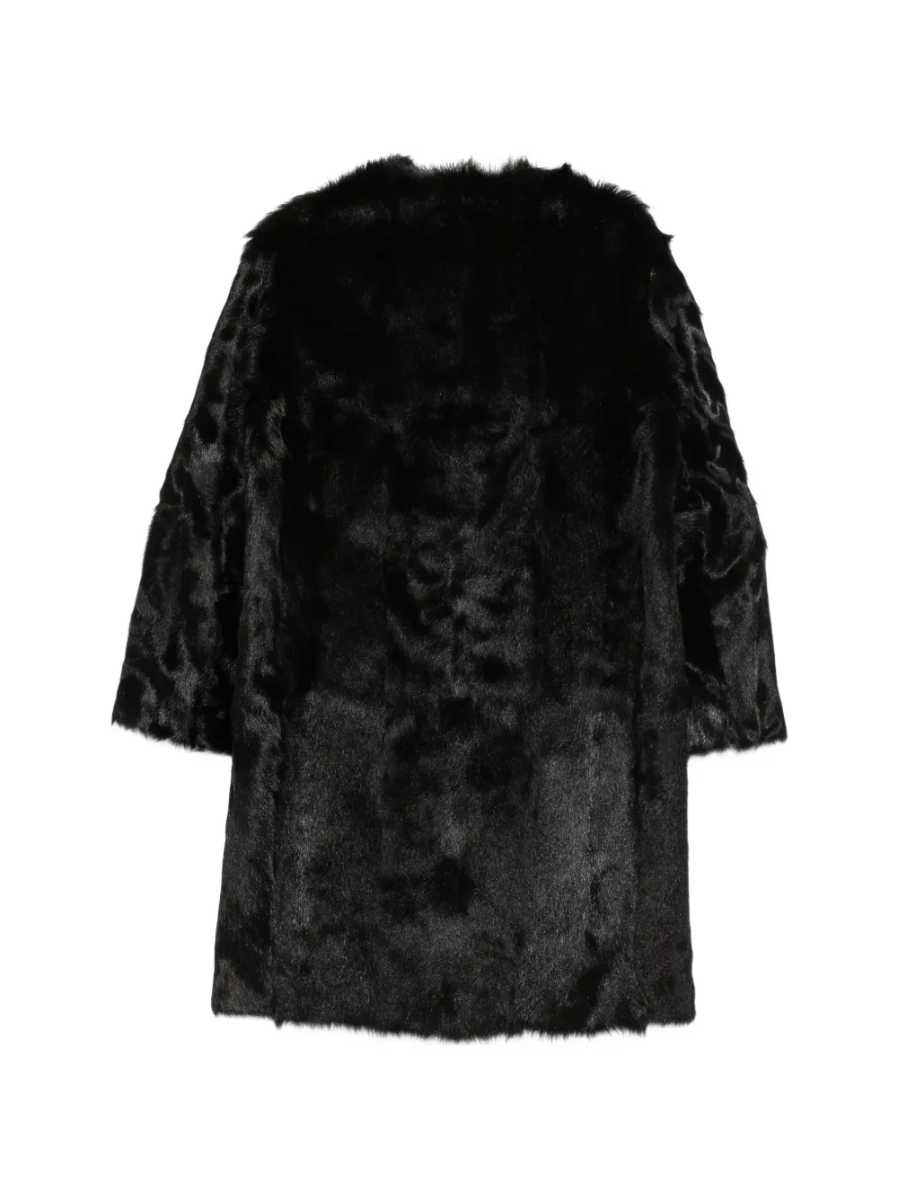 Jil Sander V-neck coat Zwart