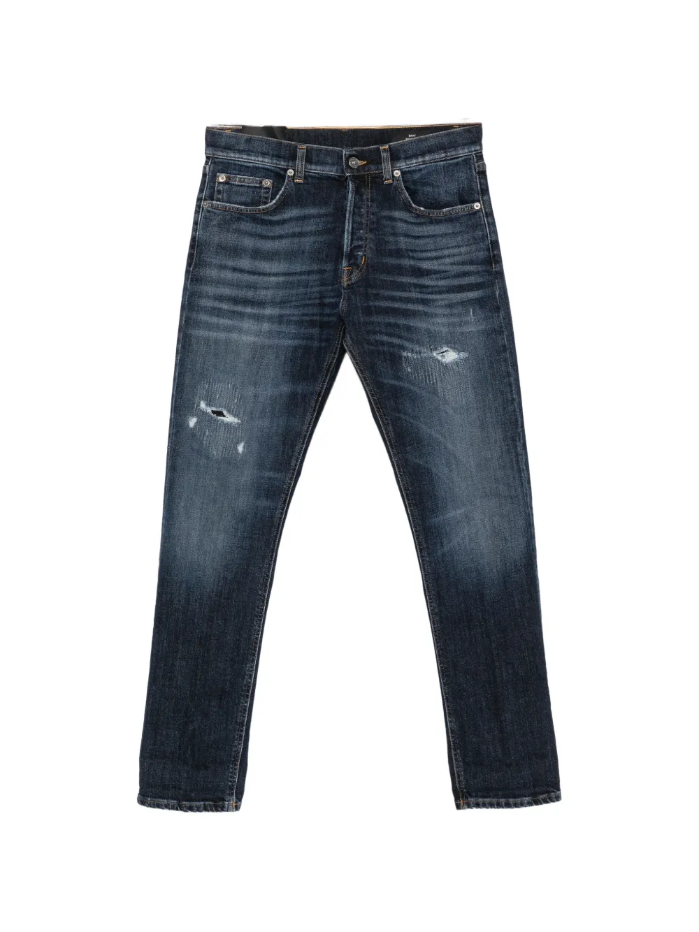 DONDUP distressed whiskered jeans - Blu