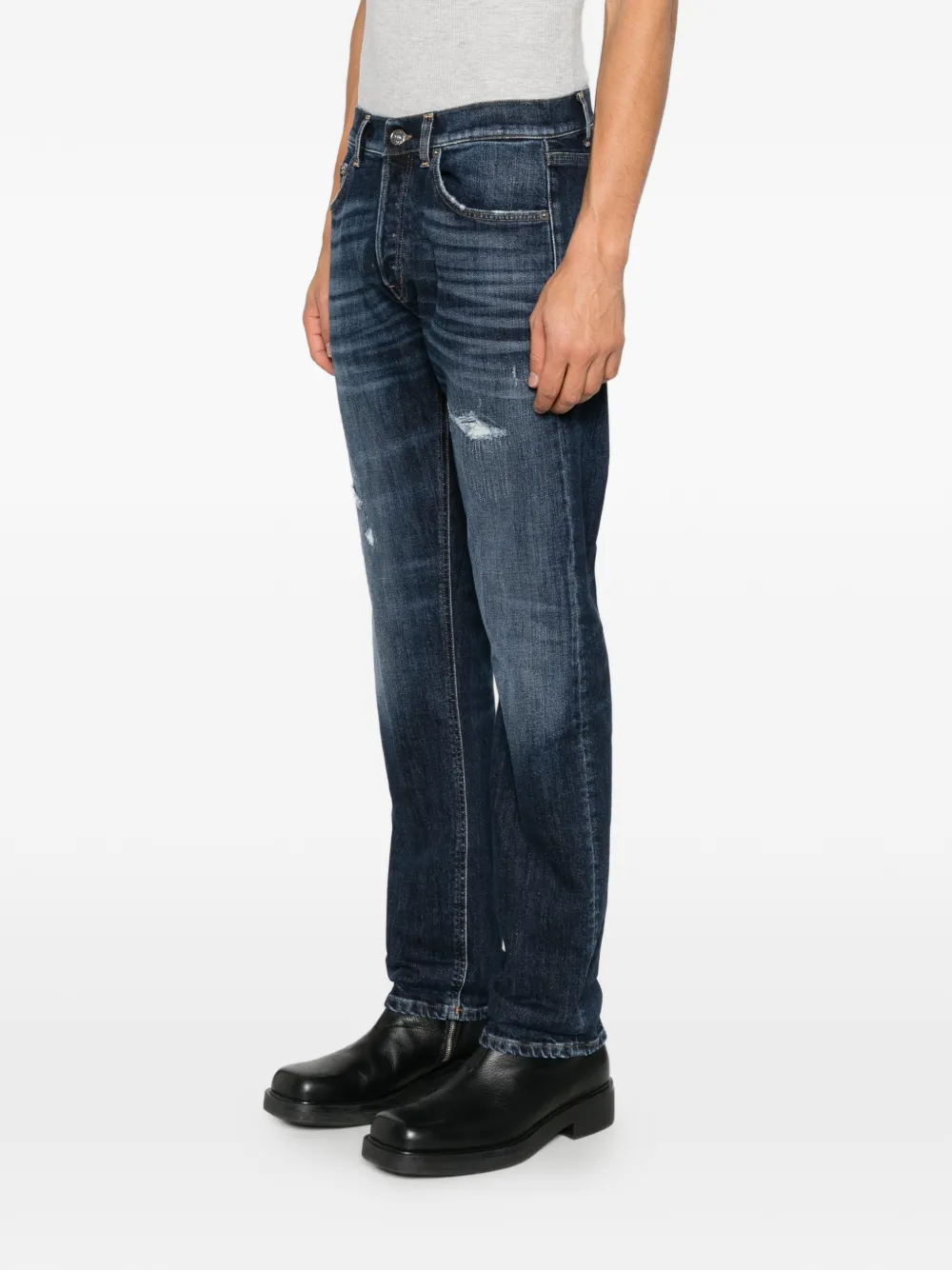 DONDUP Gerafelde jeans Blauw