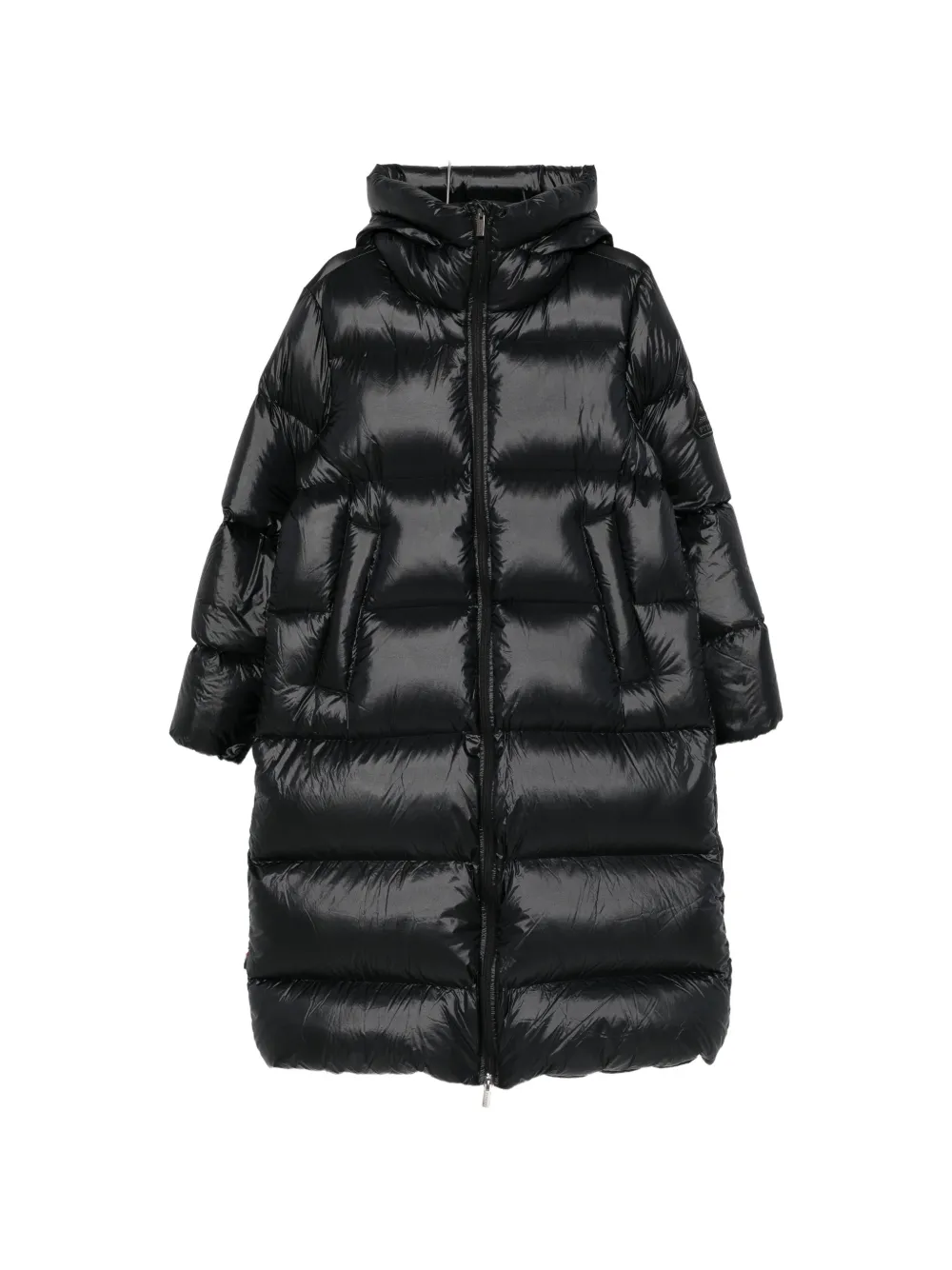 Pyrenex Quilted Hooded Coat In Black
