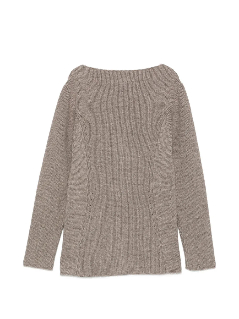 Malo Ribgebreid vest Beige