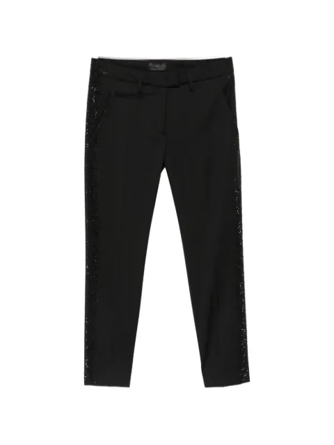 DONDUP crystal-embellished slim-fit trousers
