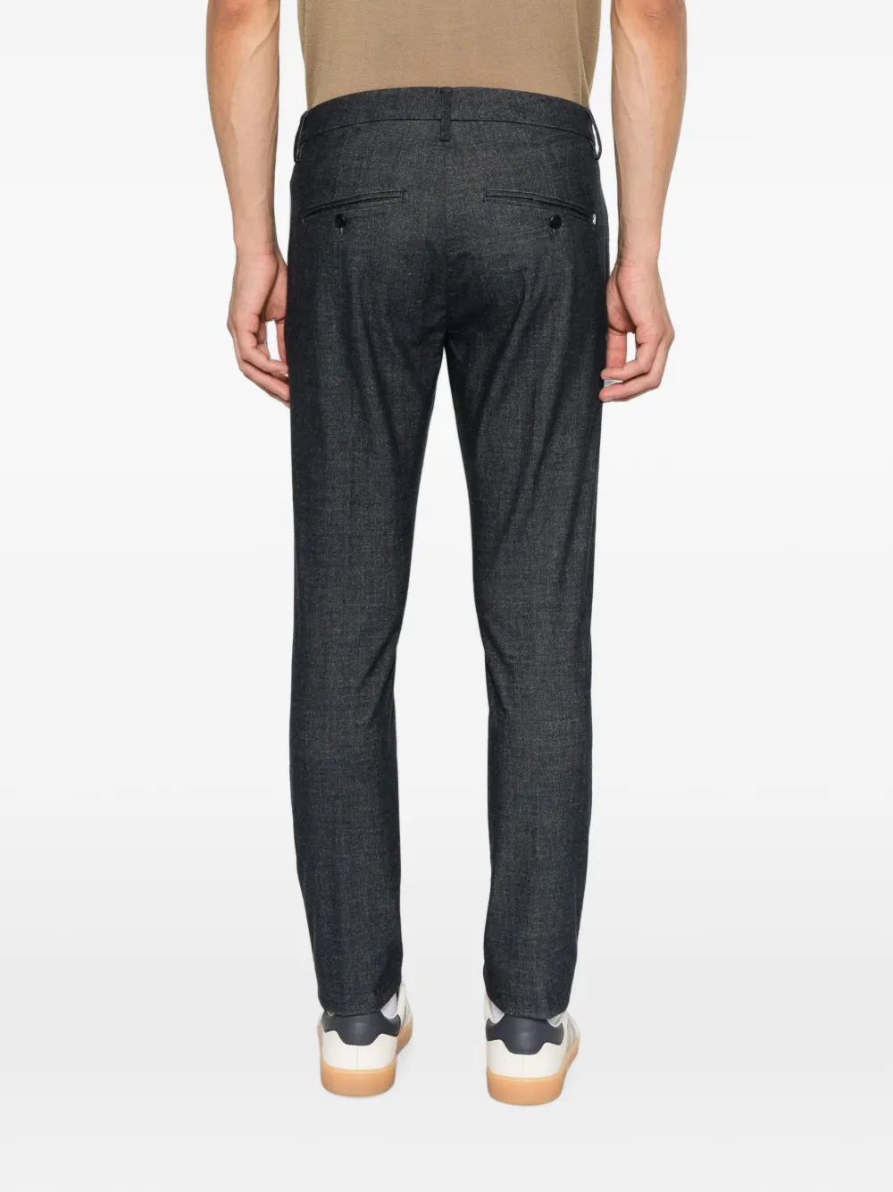 DONDUP Gaubert broek met verborgen sluiting Blauw