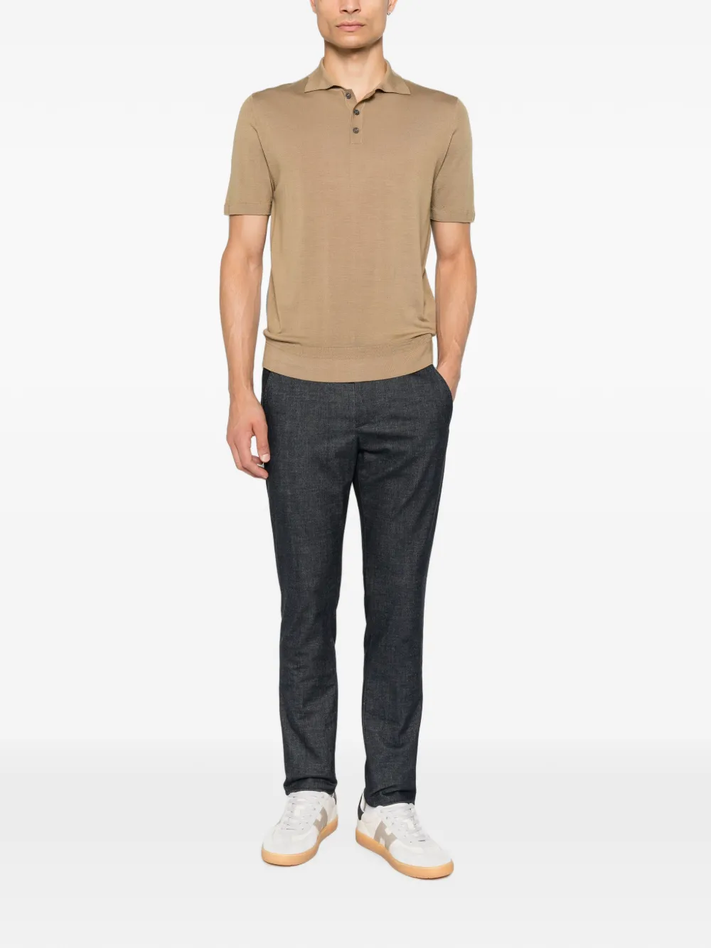 DONDUP Gaubert broek met verborgen sluiting Blauw