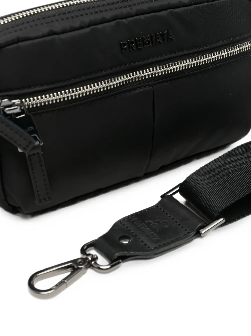 Premiata Amelie clutch met logo-plakkaat Zwart