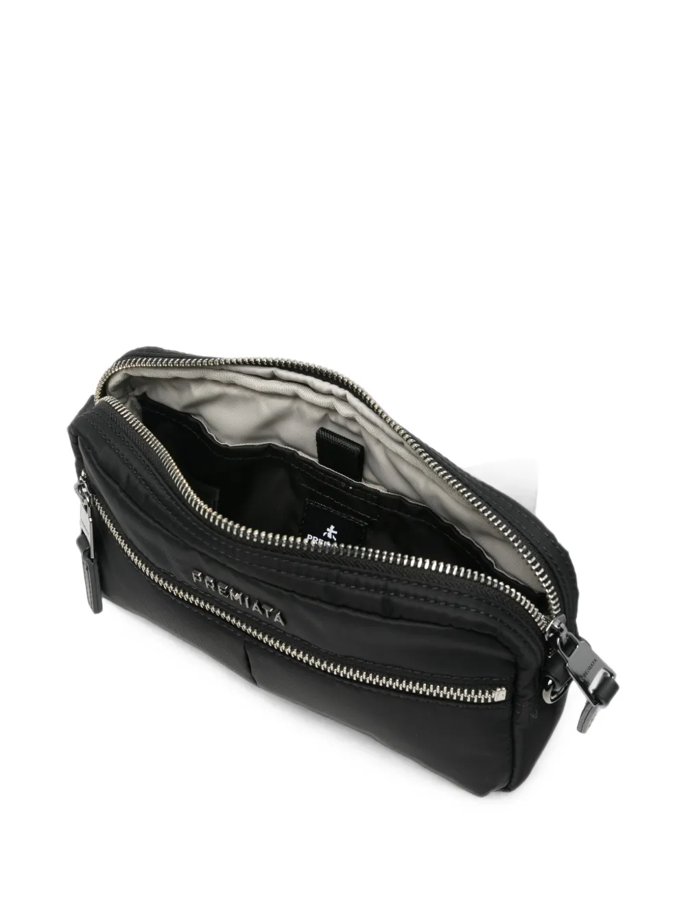 Premiata Amelie clutch met logo-plakkaat Zwart