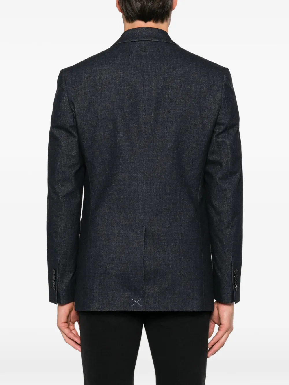 DONDUP double-breasted peak-lapel blazer Blauw