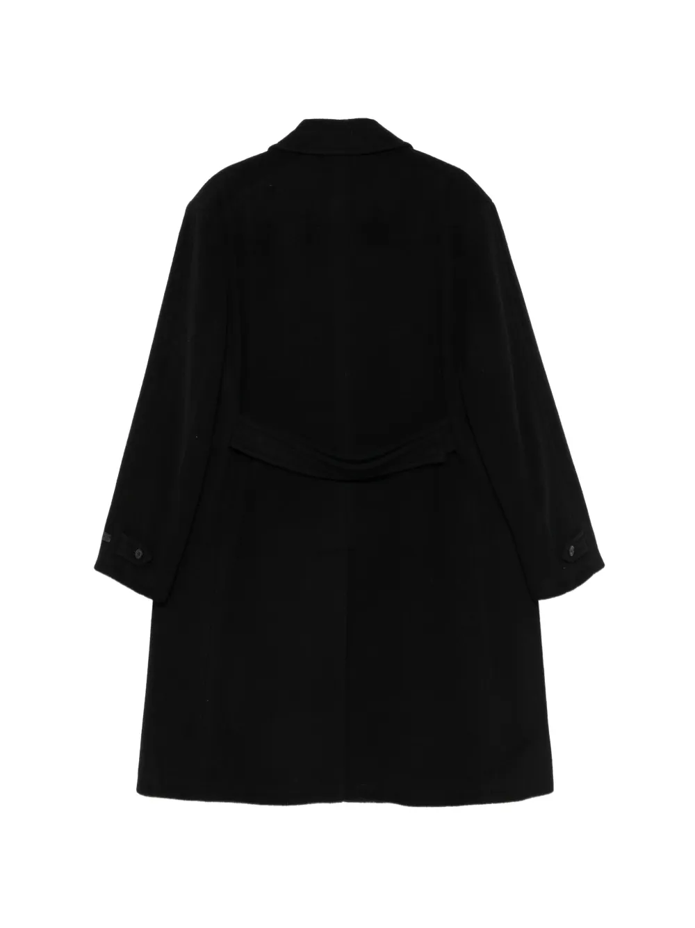 Prada concealed-fastening coat Zwart