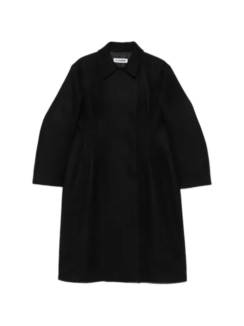 Jil Sander abrigo con cierre oculto y doble botonadura