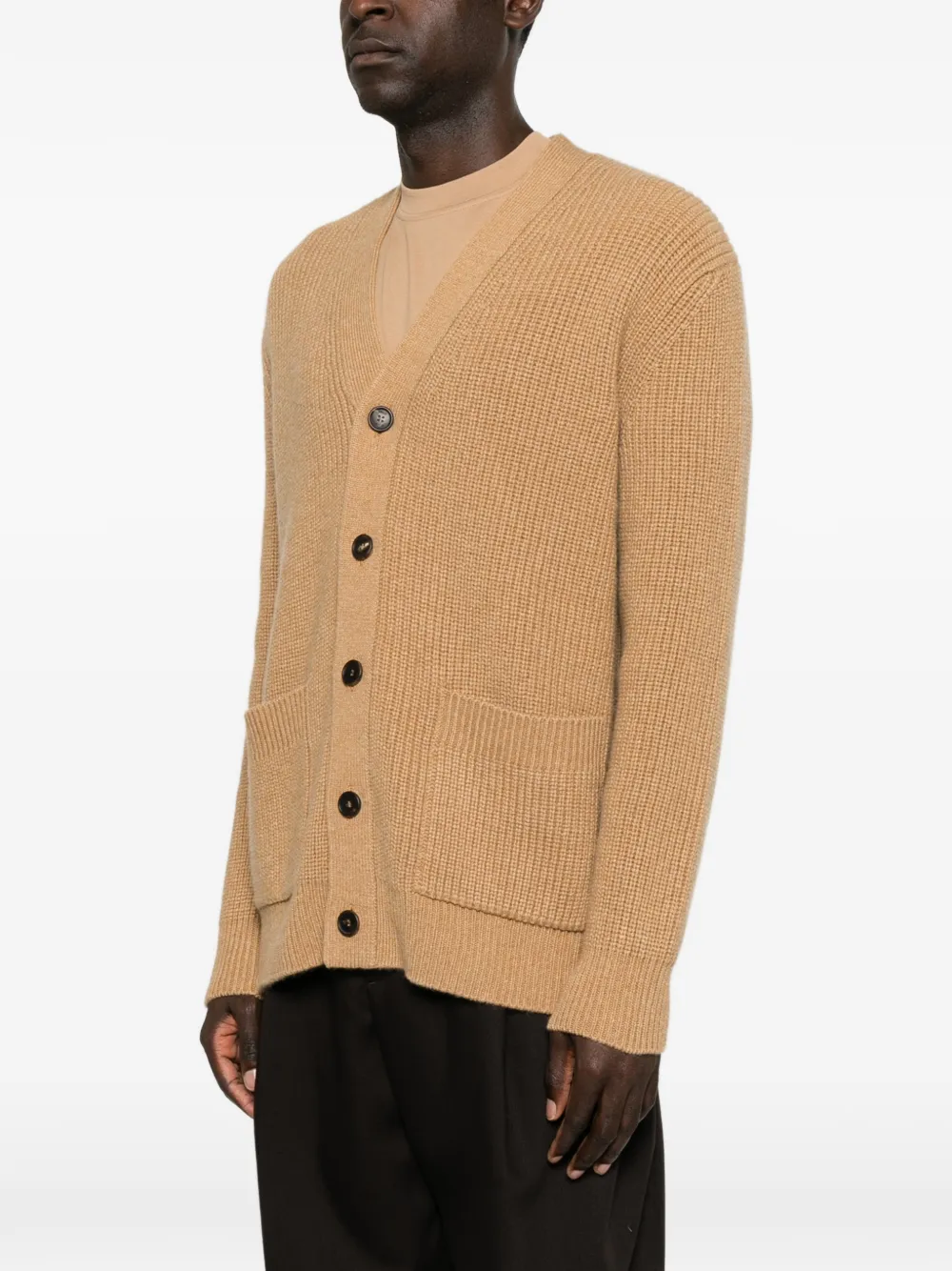 Malo Ribgebreid vest Beige