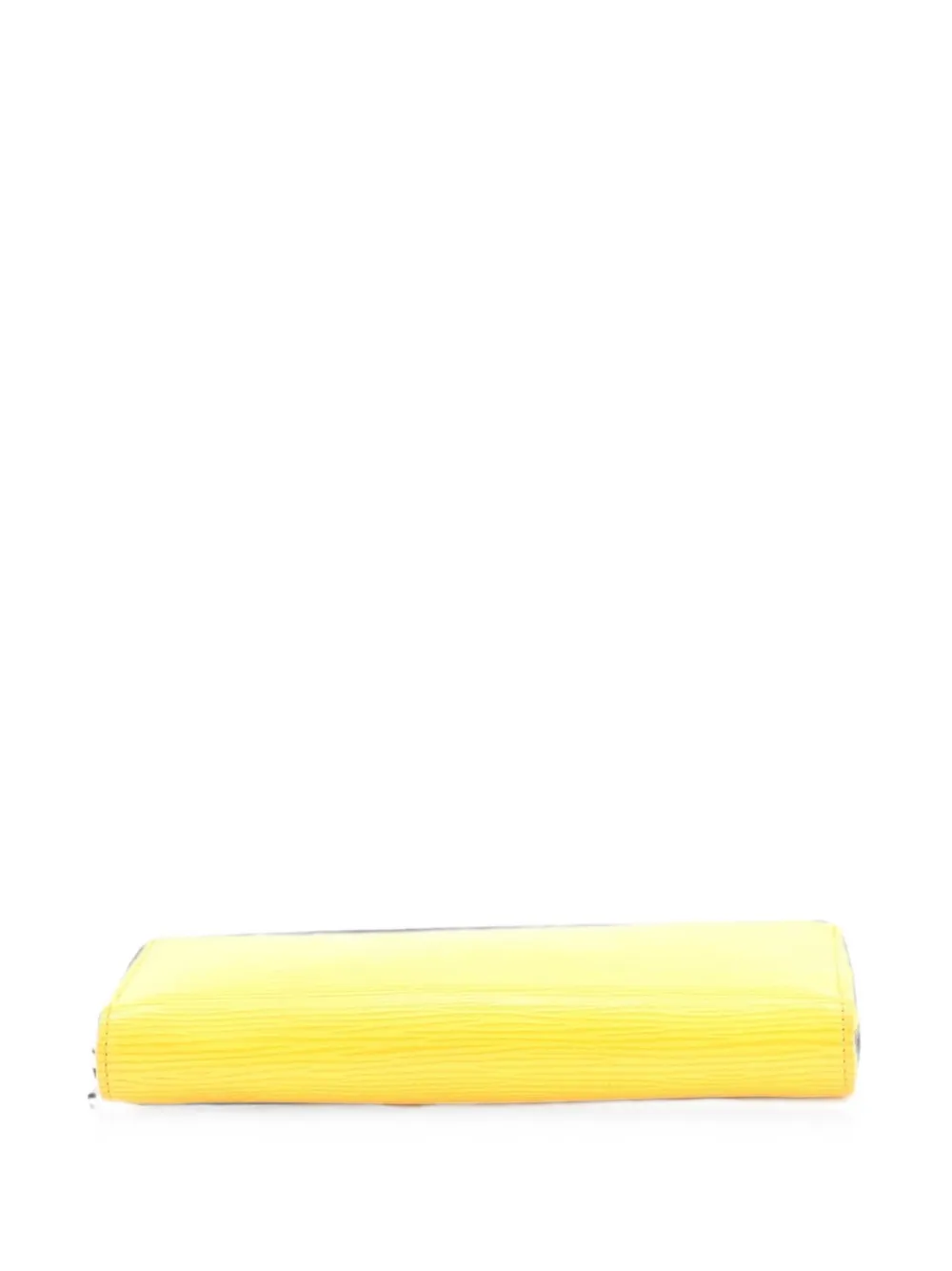 Pre-owned Louis Vuitton Zippy Wallet Epi Leather Small Wallets In Yellow