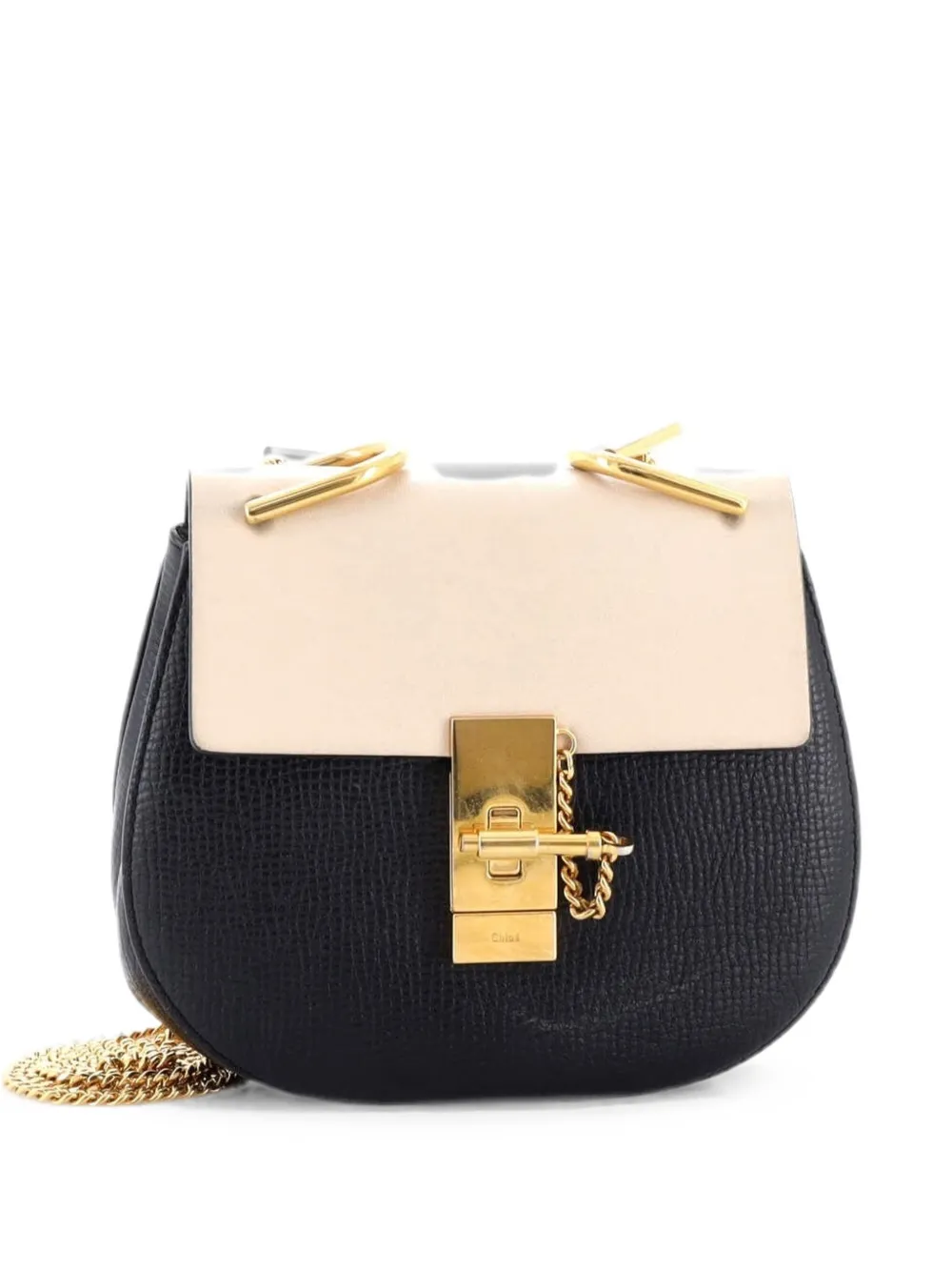 Chloé Pre-Owned Drew Perforated Leather Mini crossbody bag - Black