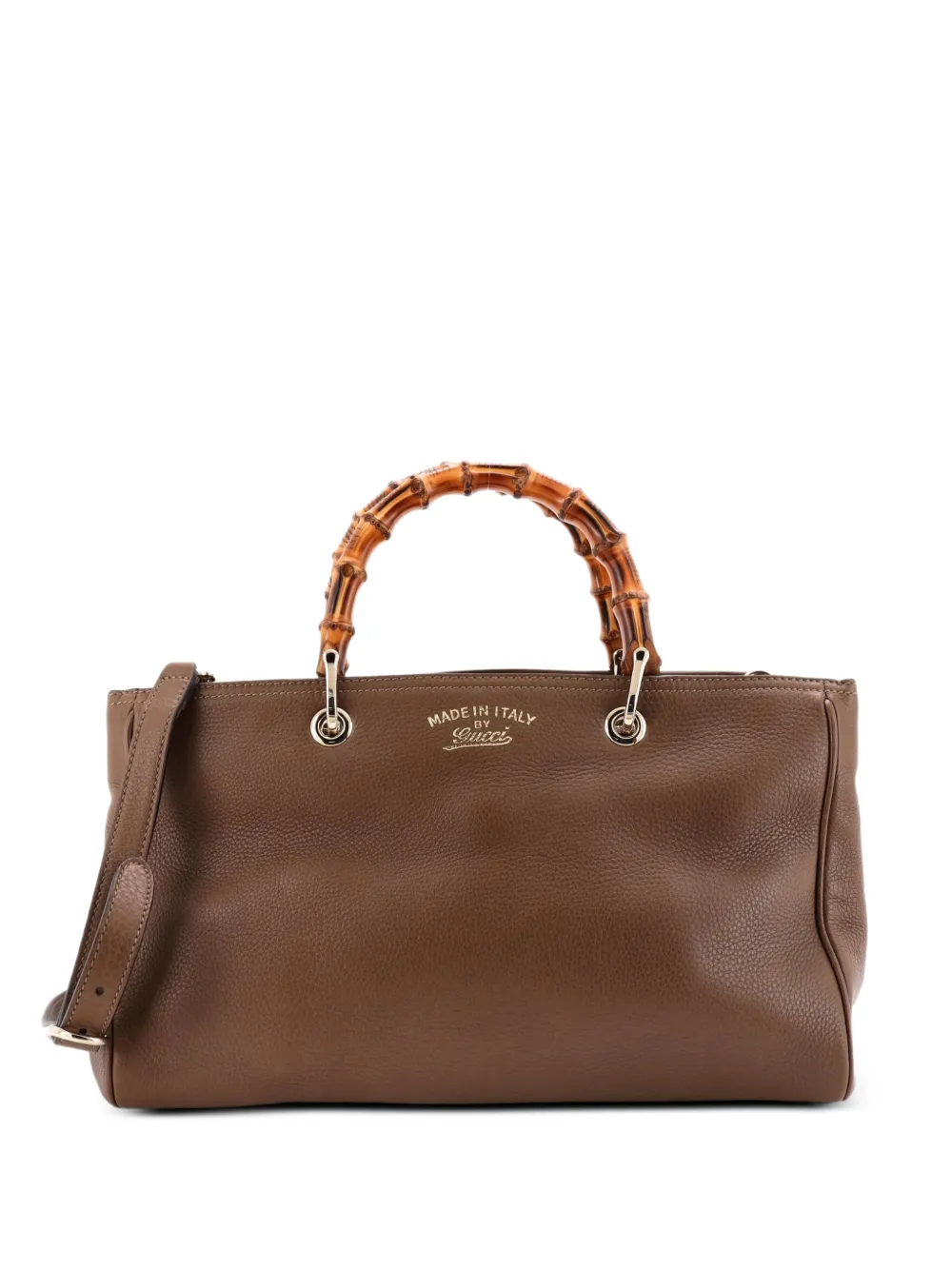 Gucci Pre-Owned Bamboo Shopper Leather Medium tote bag - Marrone