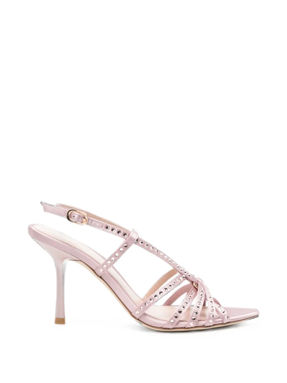 Stuart Weitzman crystal-embellished strappy sandals - Pink