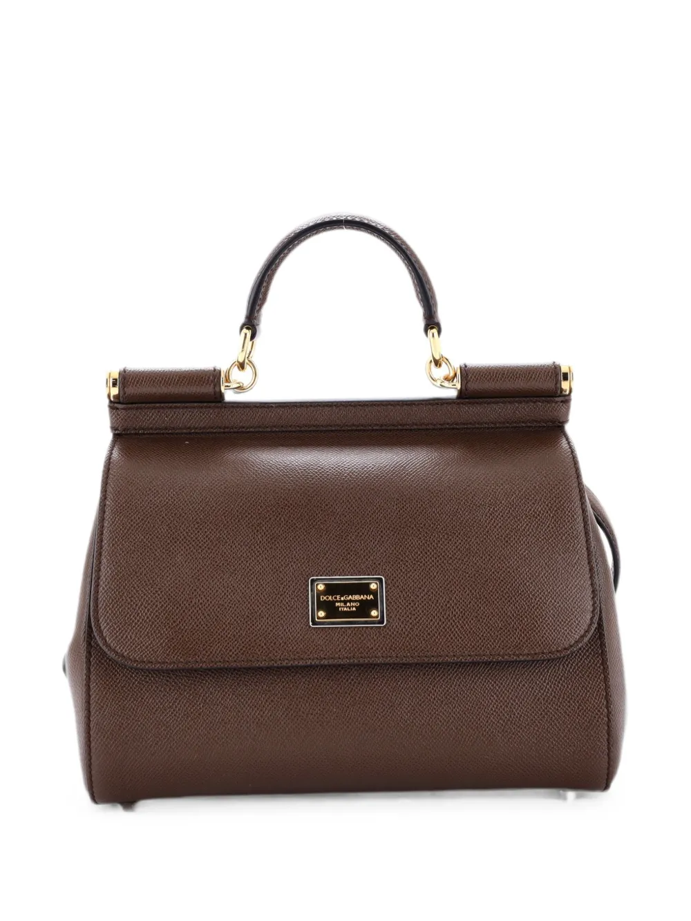Dolce & Gabbana Pre-Owned Miss Sicily Bag Leather Medium satchel - Brown