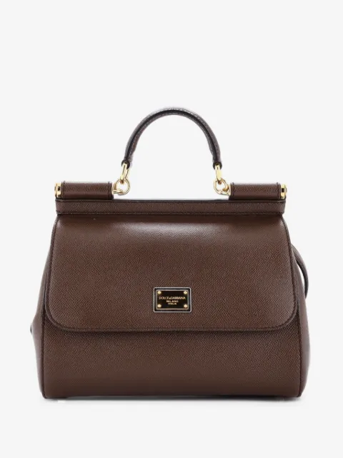 Dolce & Gabbana Pre-Owned Miss Sicily Bag Leather Medium satchel
