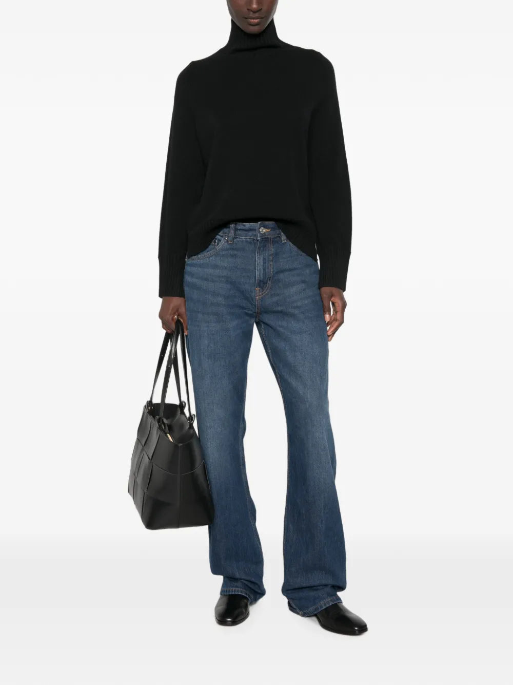 Allude Coltrui met geribbelde afwerking Zwart