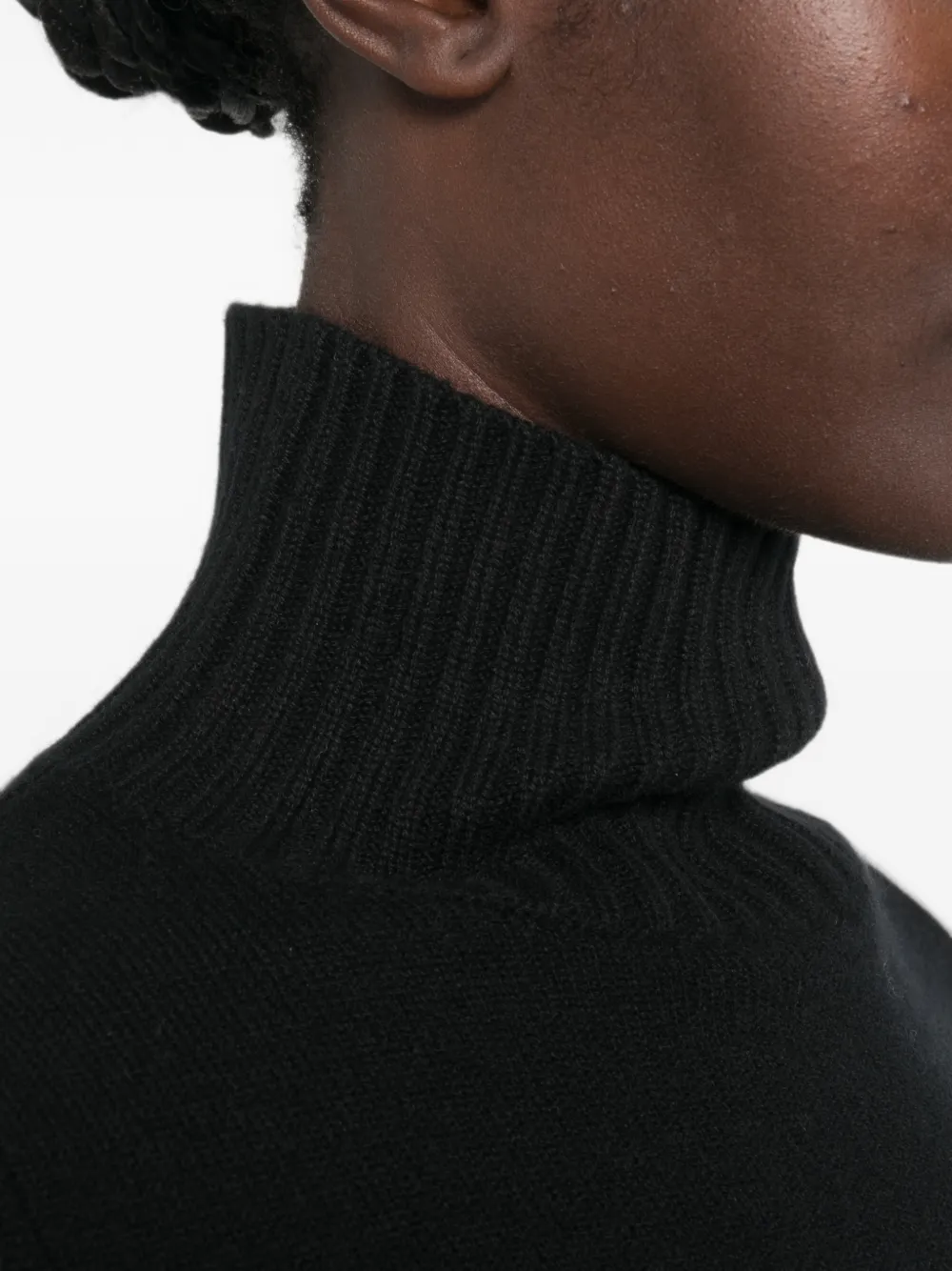 Allude Coltrui met geribbelde afwerking Zwart