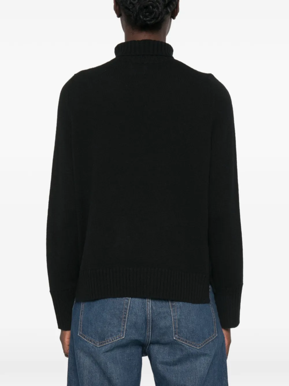 Allude Coltrui met geribbelde afwerking Zwart