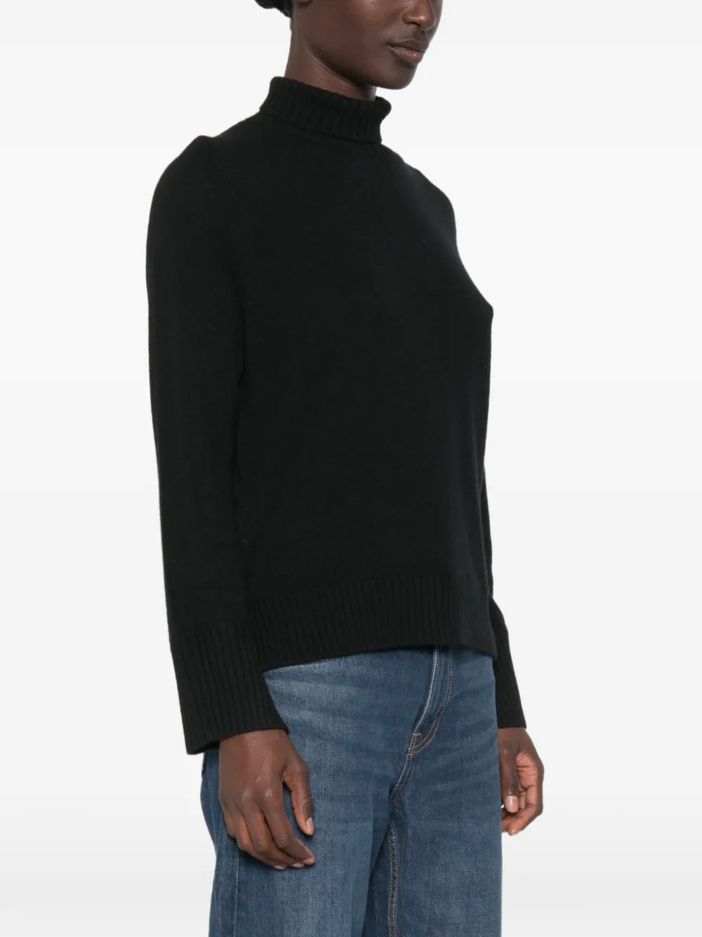 Allude Coltrui met geribbelde afwerking Zwart