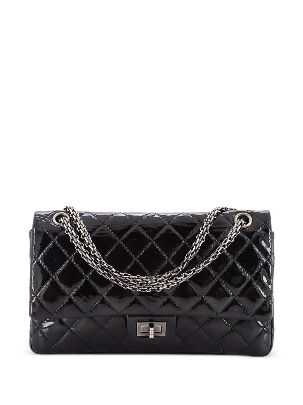 CHANEL Pre-Owned Reissue 2.55 Flap Bag Quilted Patent 226 shoulder bag - Nero
