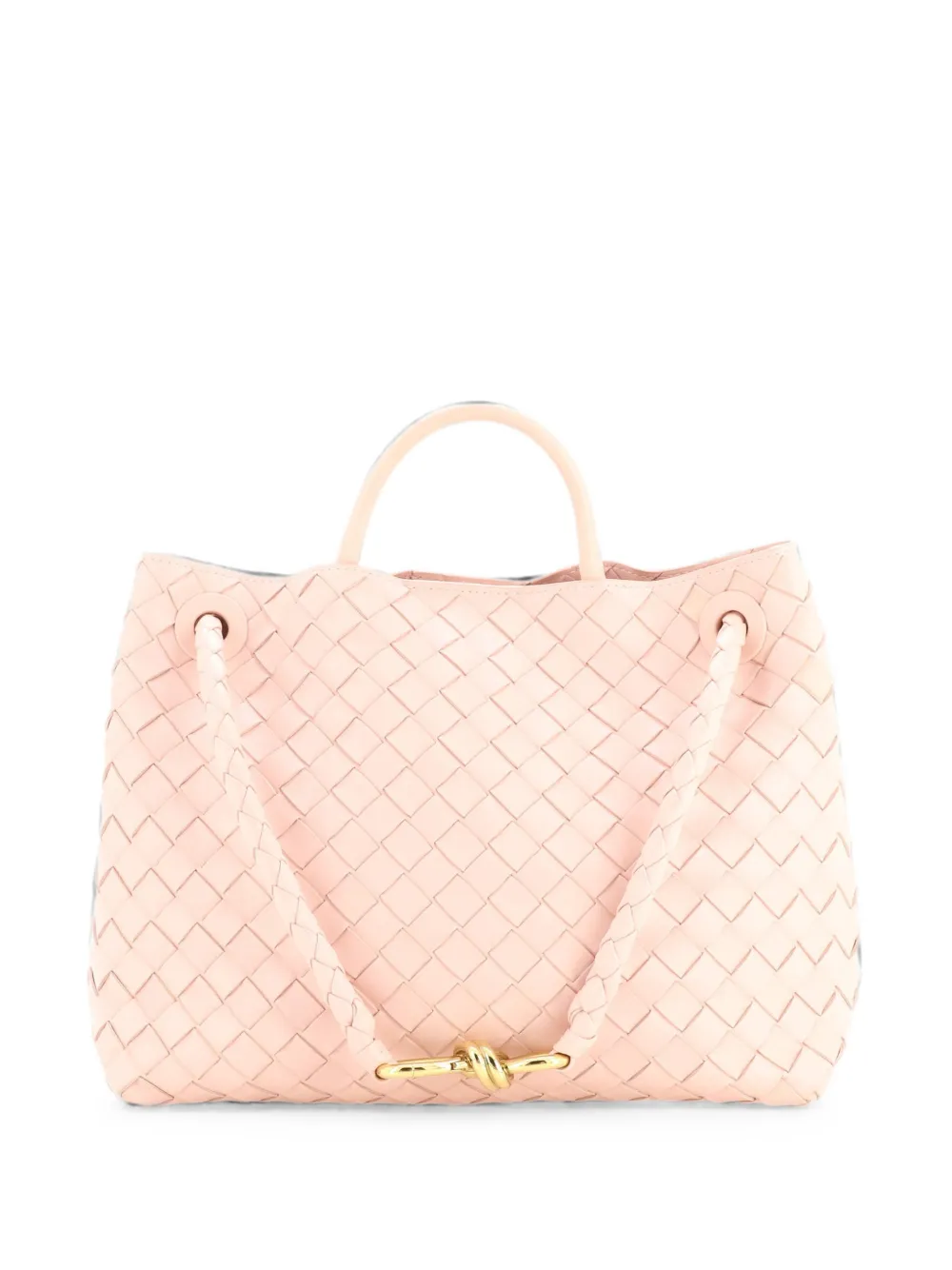 Bottega Veneta Pre-Owned Andiamo Top Handle Bag Intrecciato Nappa Medium satchel - Rosa