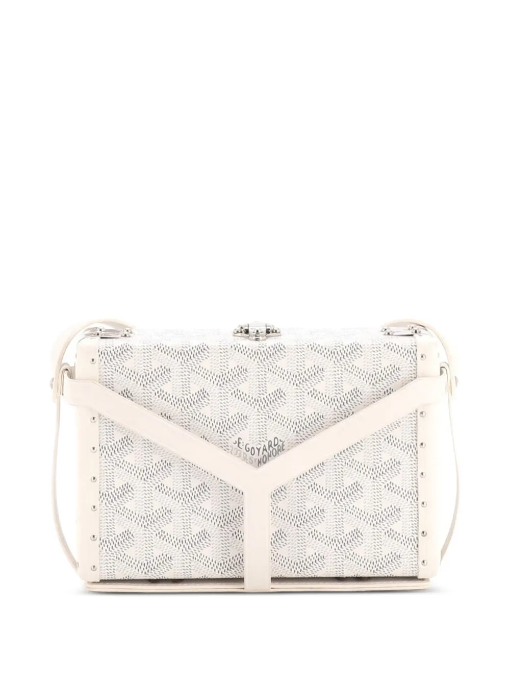 Goyard Pre-Owned Minaudiere Bag Coated Canvas clutch bag - Bianco