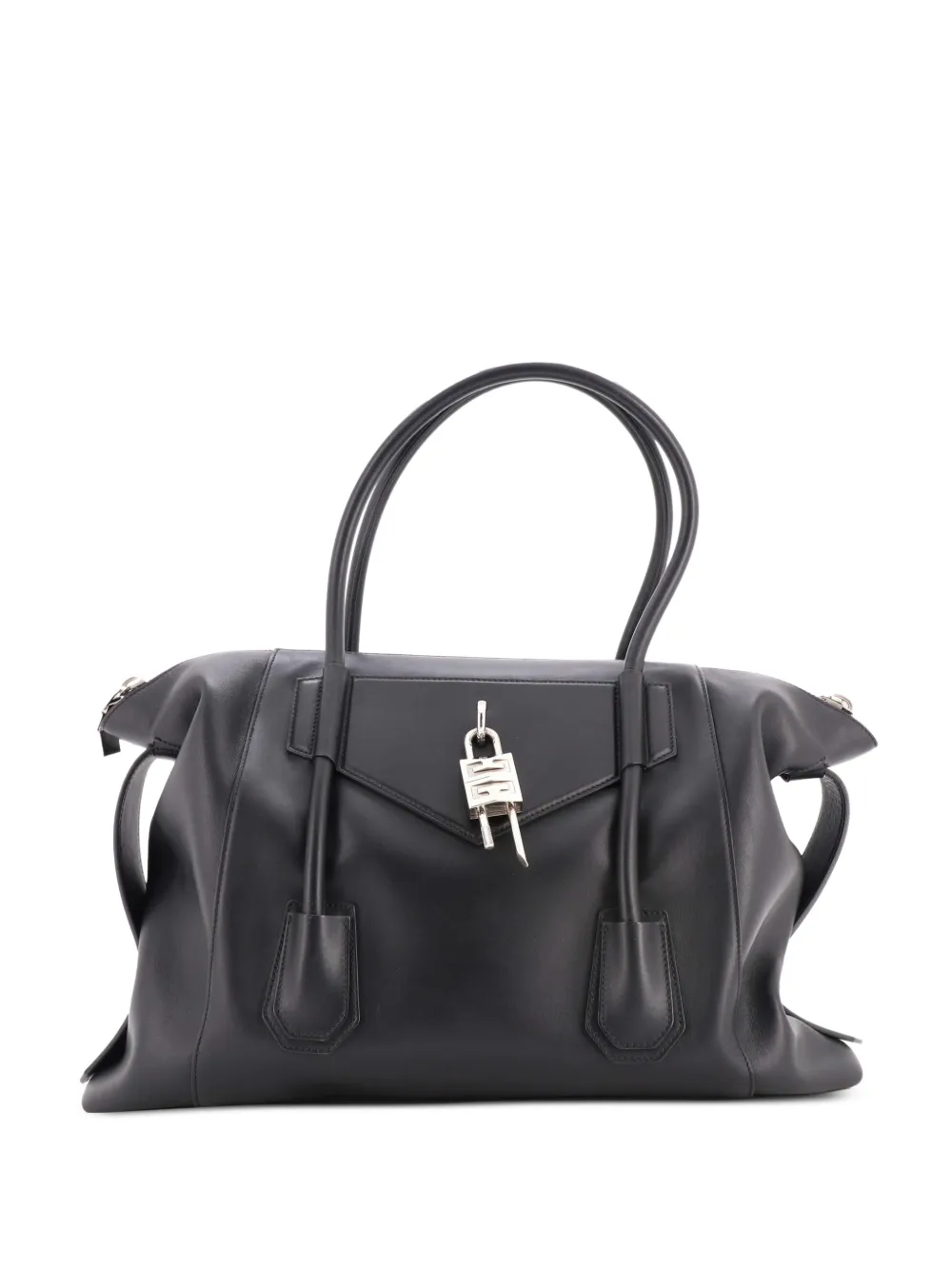 Givenchy Pre-Owned Antigona Soft Lock Bag Leather Medium satchel - Nero