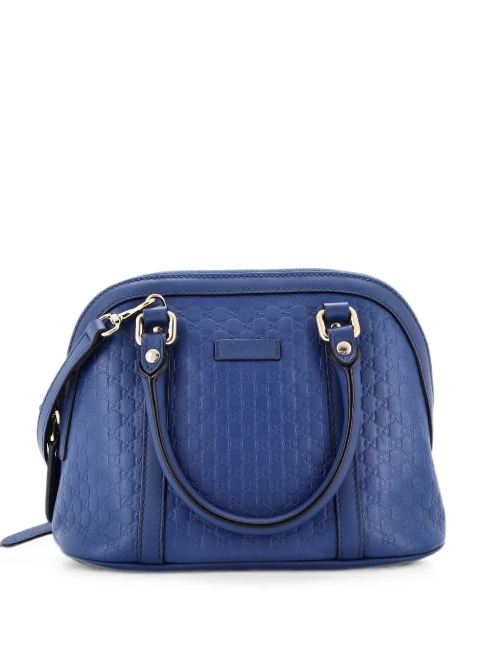 Gucci Pre-Owned Convertible Dome Microguccissima Leather Mini satchel - Blue