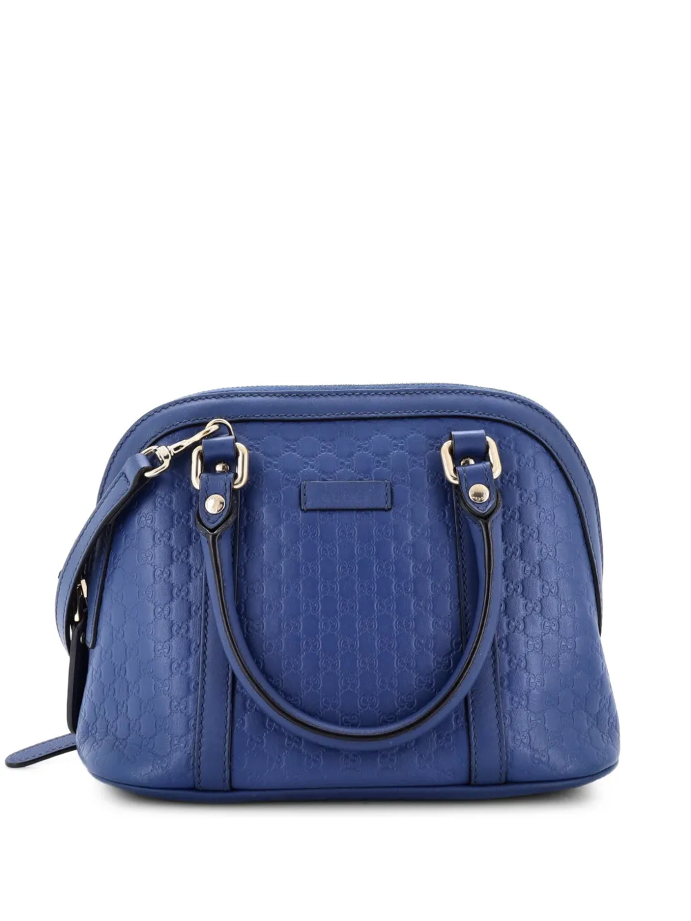 Gucci Pre-Owned Convertible Dome Microguccissima Leather Mini satchel - Blu