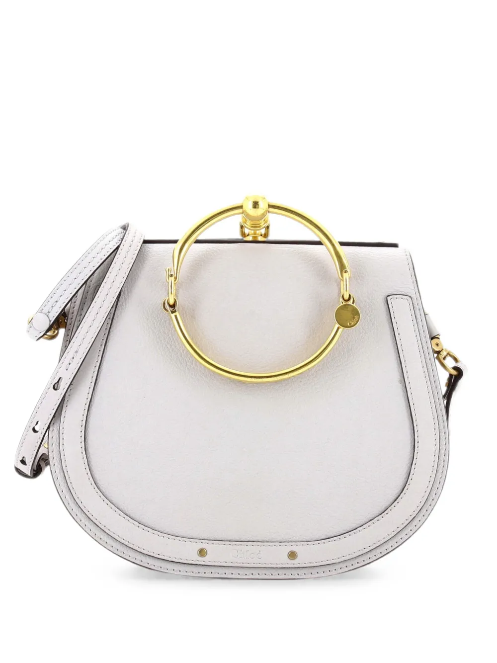 Chloé Pre-Owned Nile Leather Medium crossbody bag - Grigio