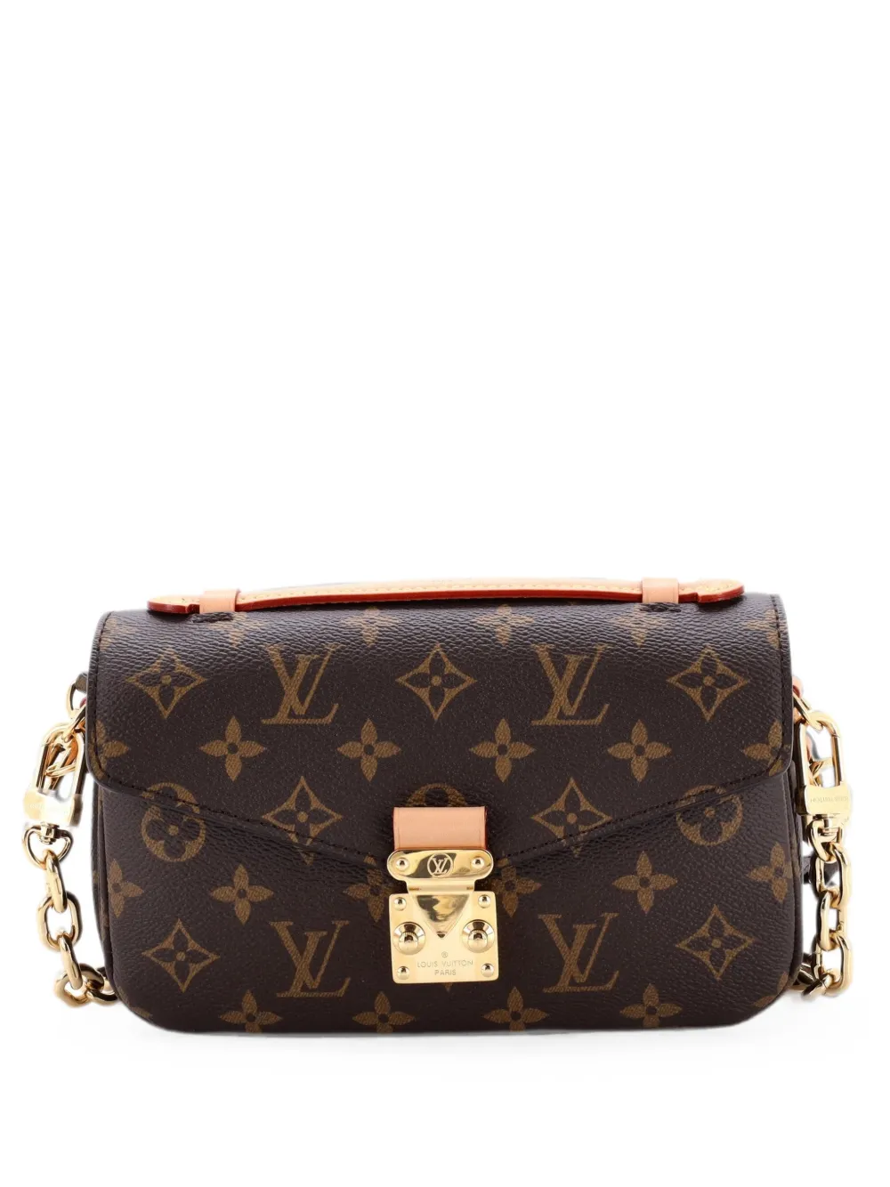 Pre-owned Louis Vuitton Pochette Metis Monogram Canvas East West Crossbody Bag In Brown
