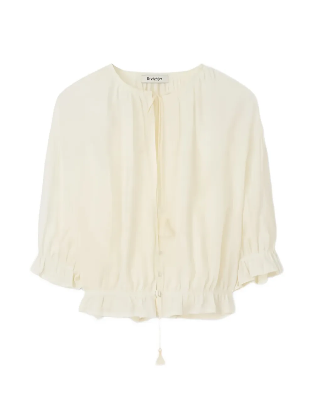 Rodebjer Perla plissé blouse - Toni neutri
