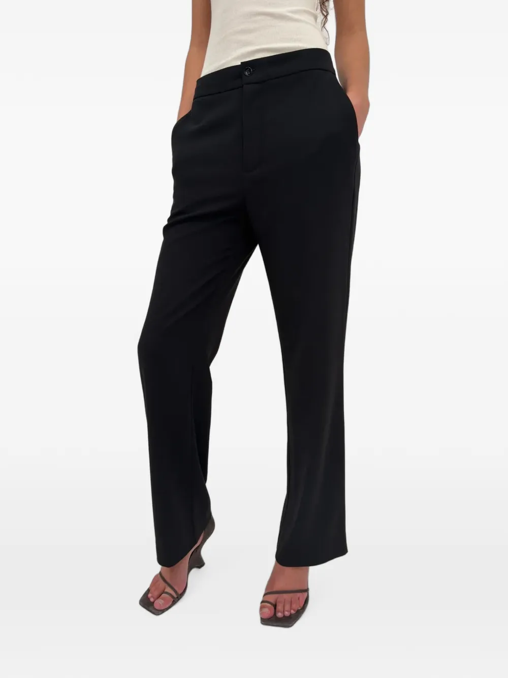 Rodebjer Aniara crêpe broek Zwart