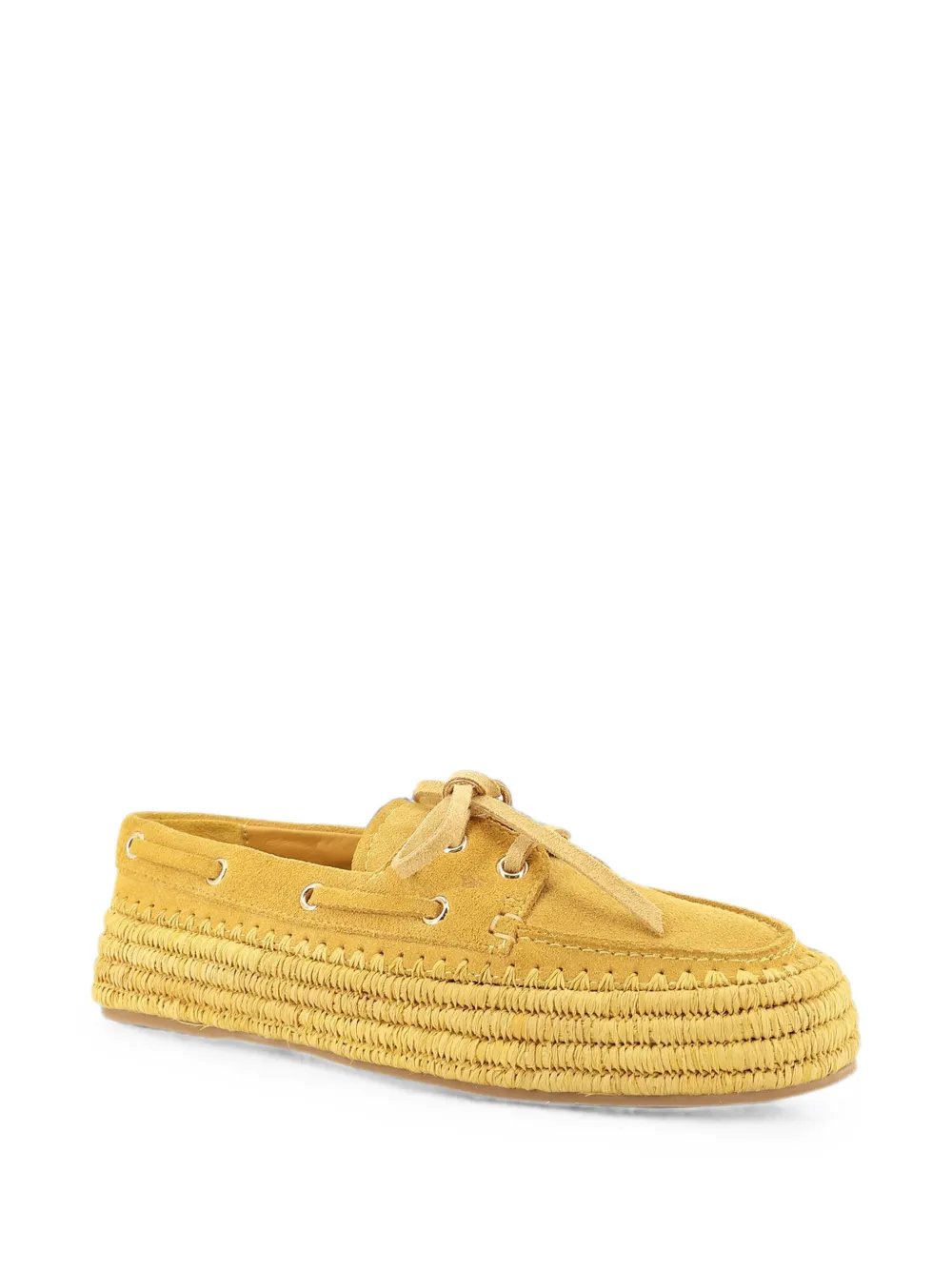 Paloma Barceló Penelope lace-up espadrilles Geel