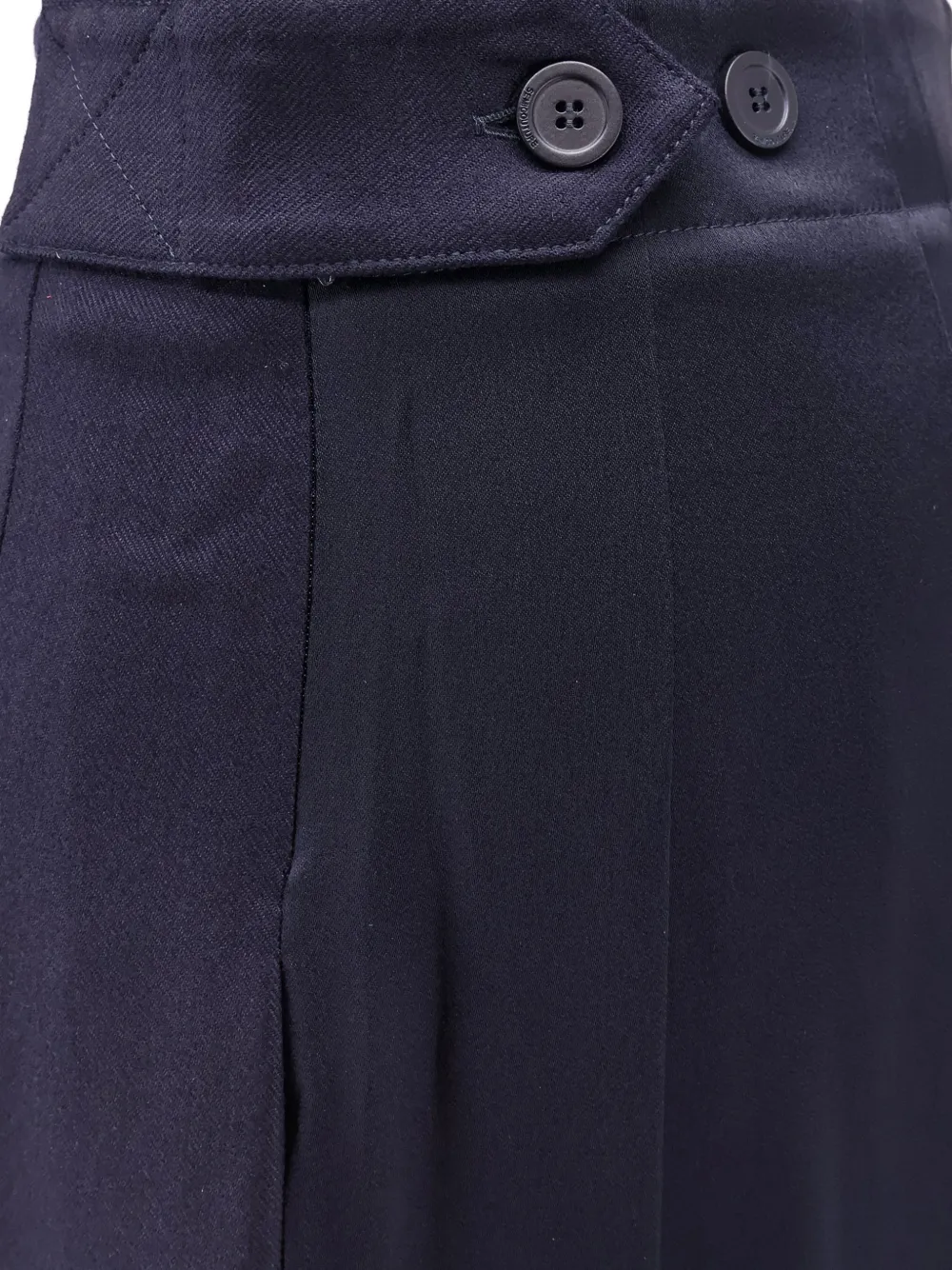 Semicouture Tempest plooirok met A-lijn Blauw