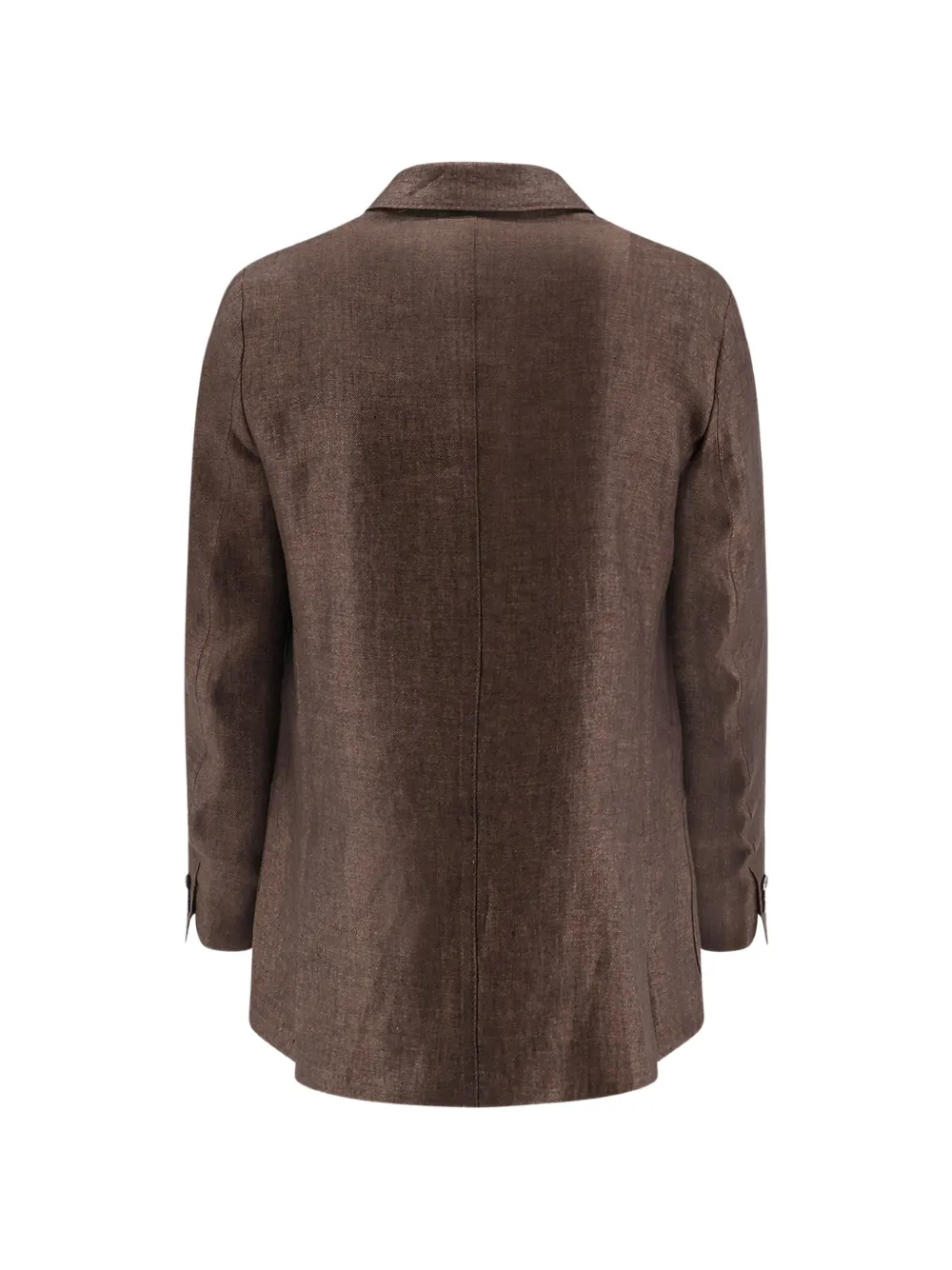 Tombolini Zero Gravity Double-breasted Suit In Brown