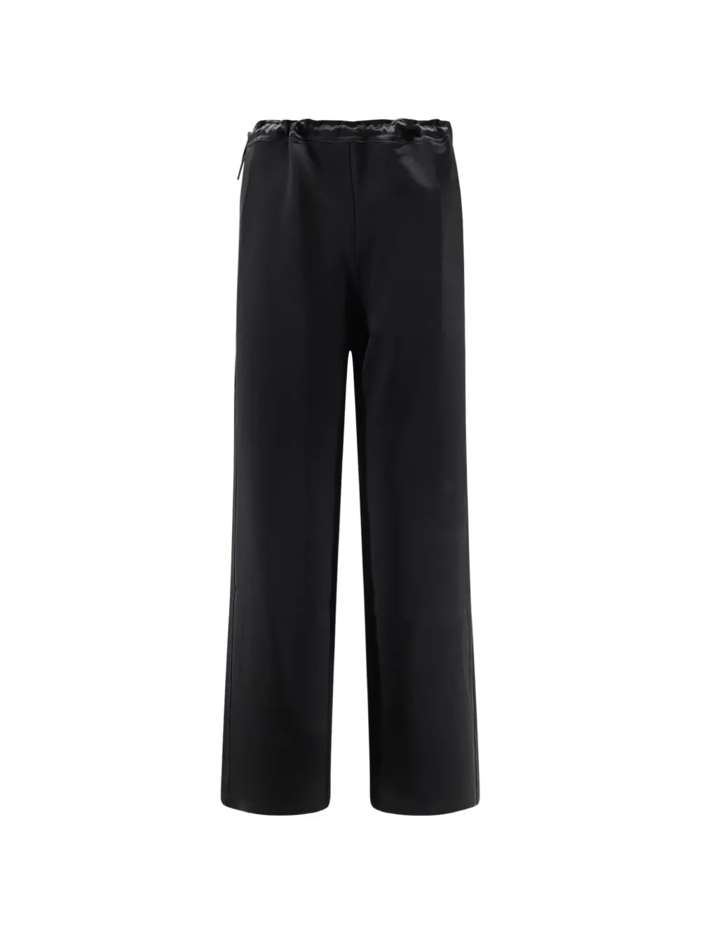 Tonywack Drawstring-waist Satin Trousers In Black