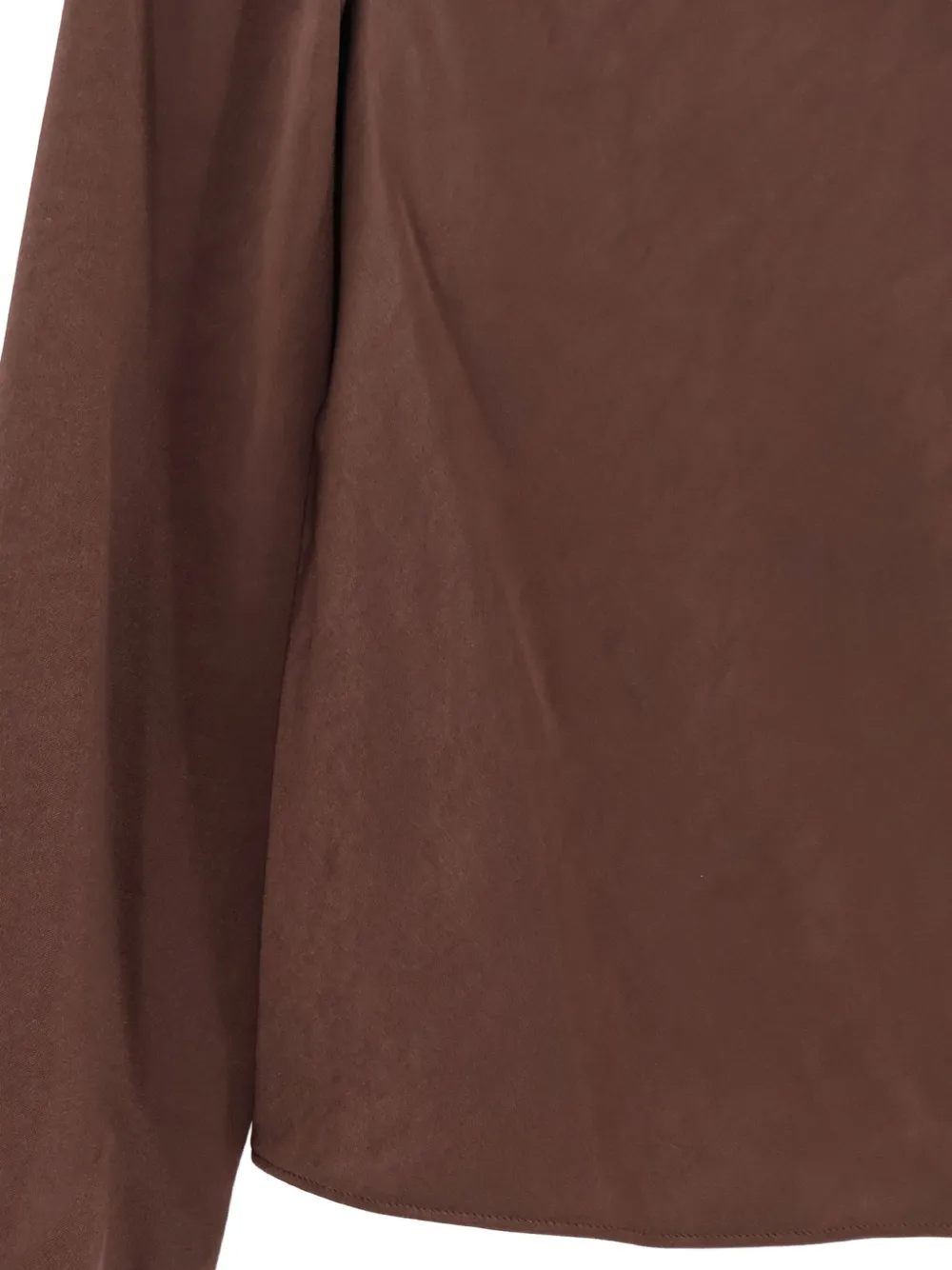 Vince draped long-sleeve blouse Bruin