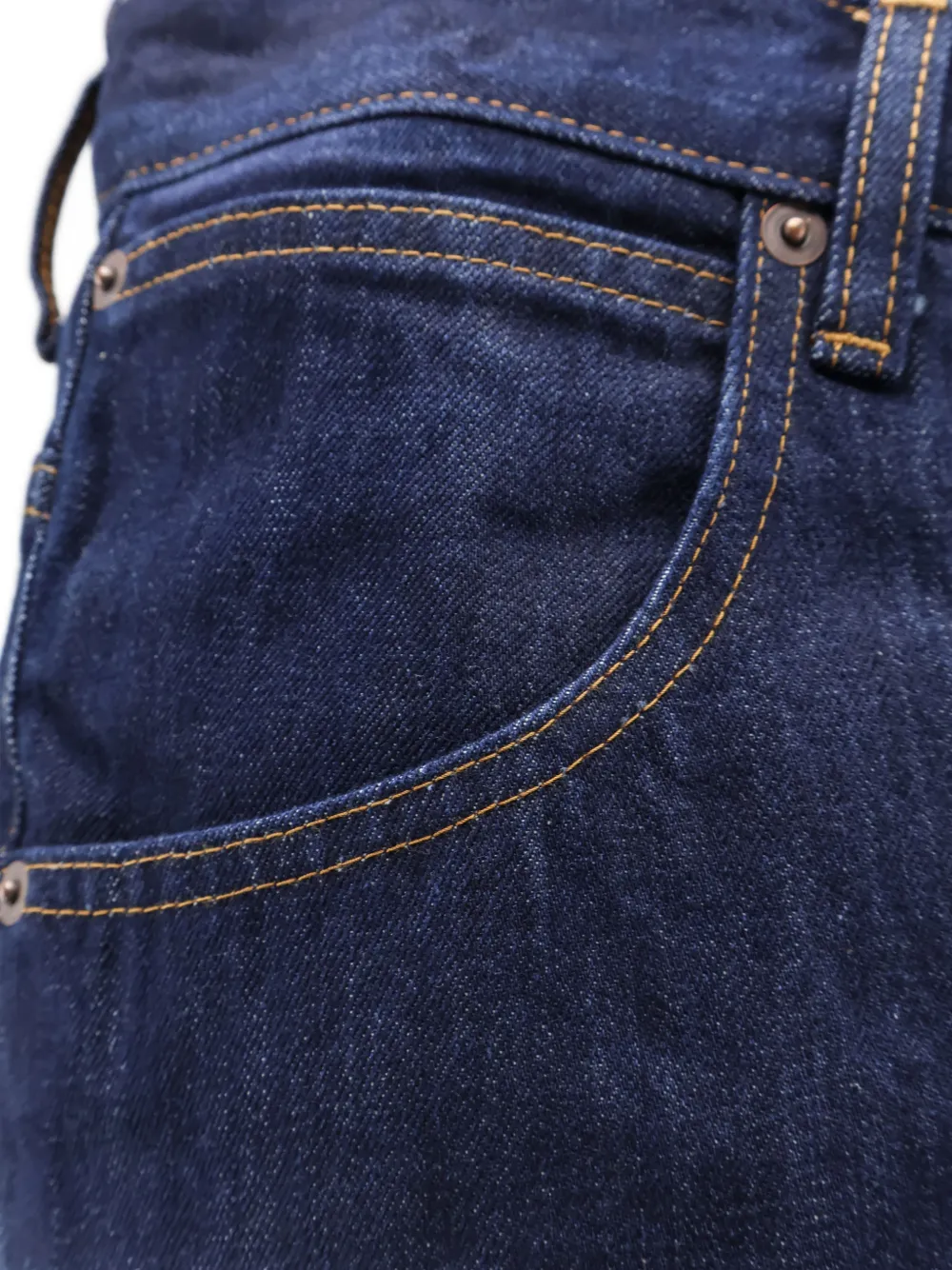 TONYWACK Jeans met persplooi Blauw