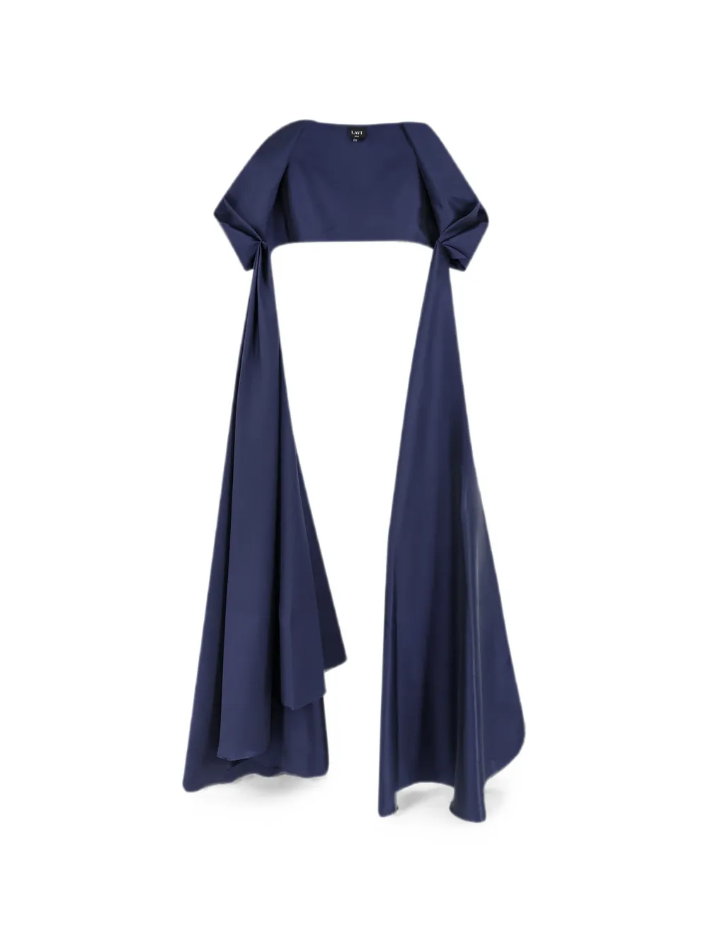 LAVI COUTURE pleated satin stole - Blu