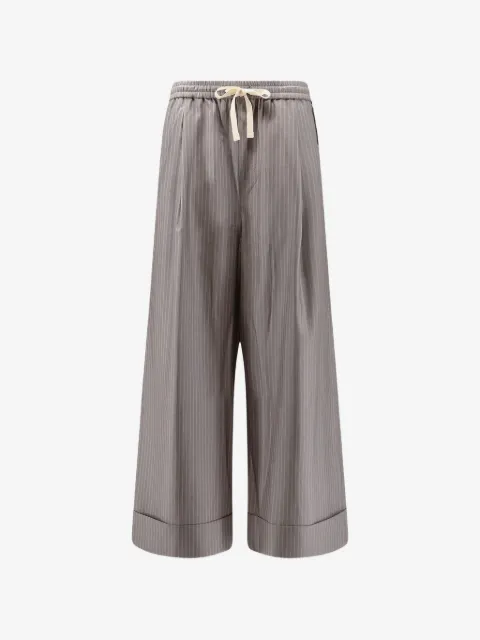TONYWACK pantalones anchos a rayas diplomáticas