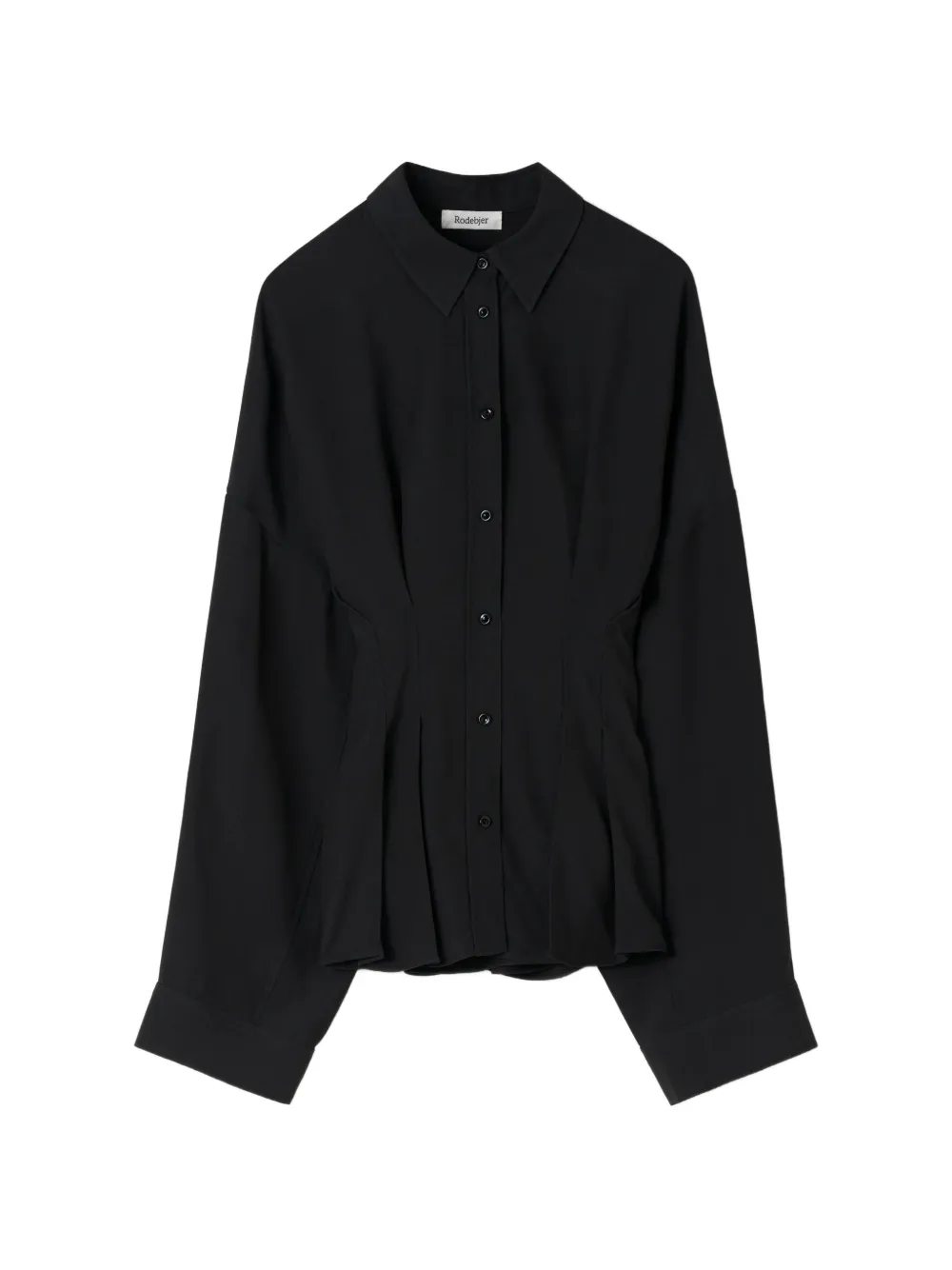 Rodebjer Apollo Cinched-waist Shirt In Black
