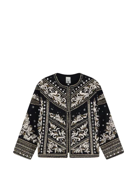 SCARLETT POPPIES Tanika embroidered sequin-embellished jacket