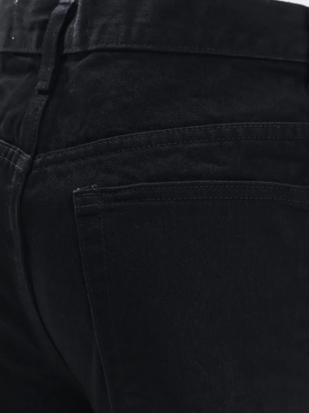TONYWACK Straight jeans met rinse-wassing Zwart