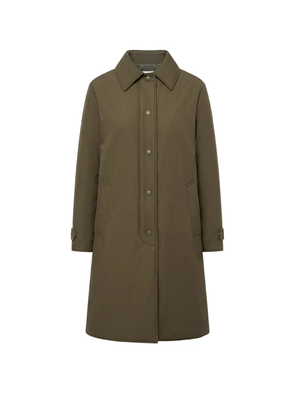ASPESI concealed-fastening coat - Green