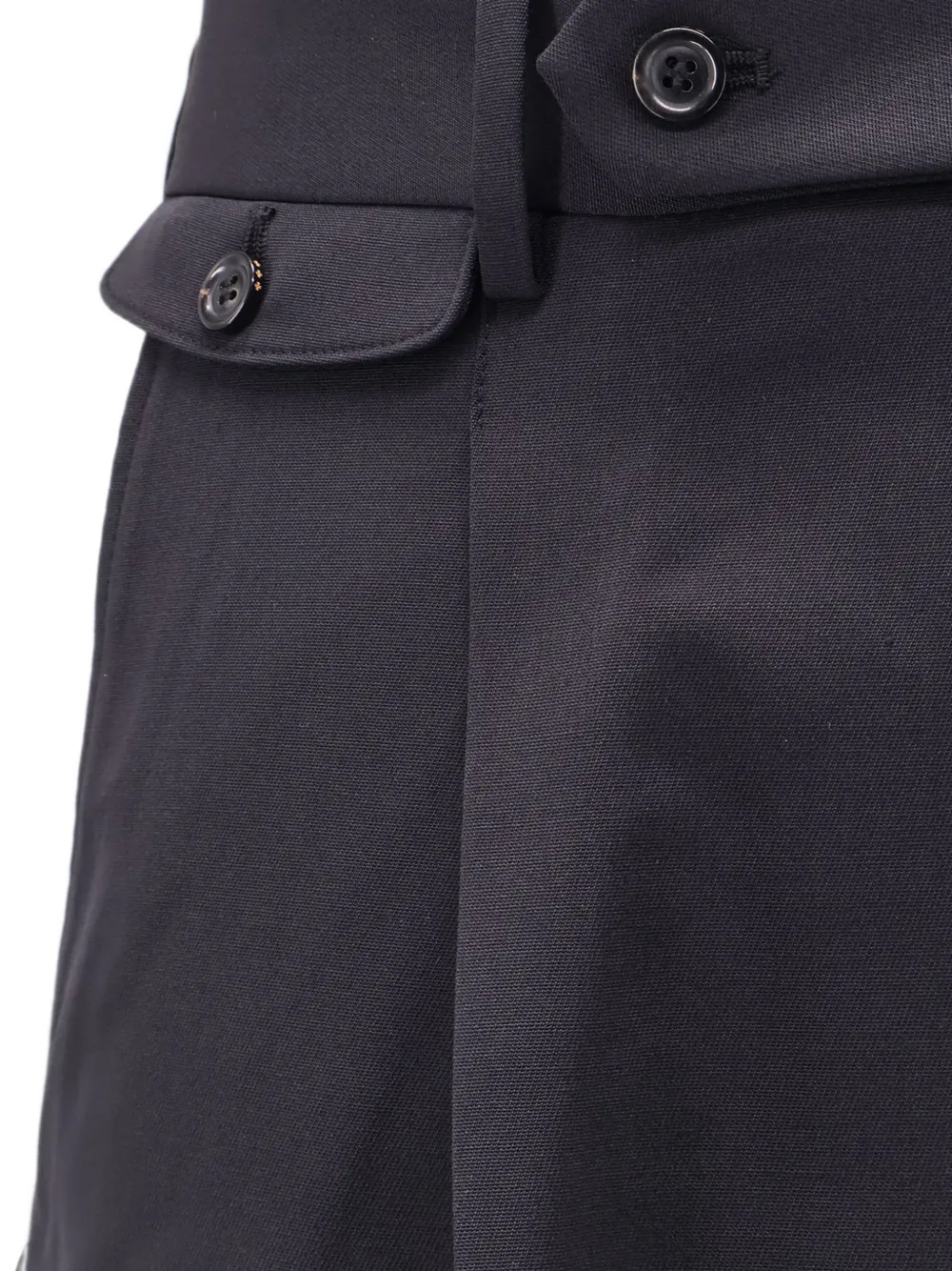 TONYWACK Gerafelde shorts met plooien Blauw