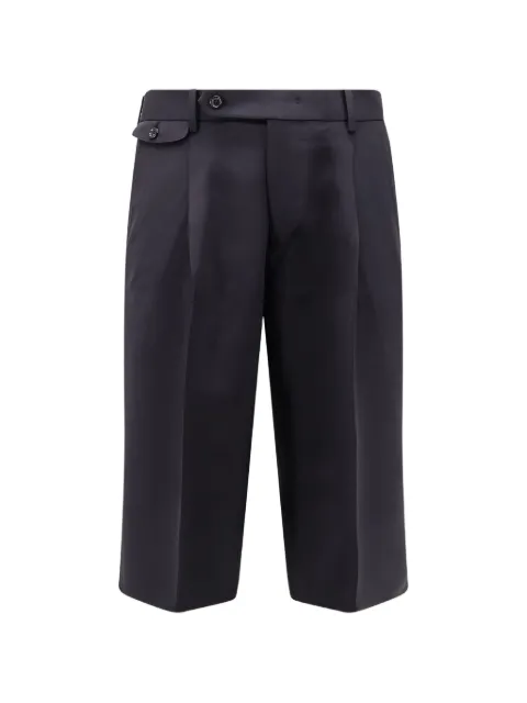 TONYWACK raw-cut pleated shorts