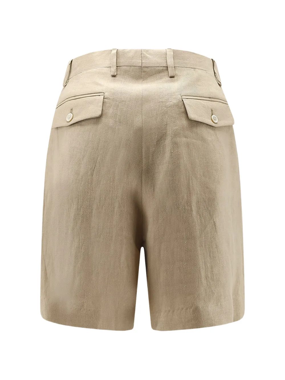 Lardini pleated linen shorts Beige